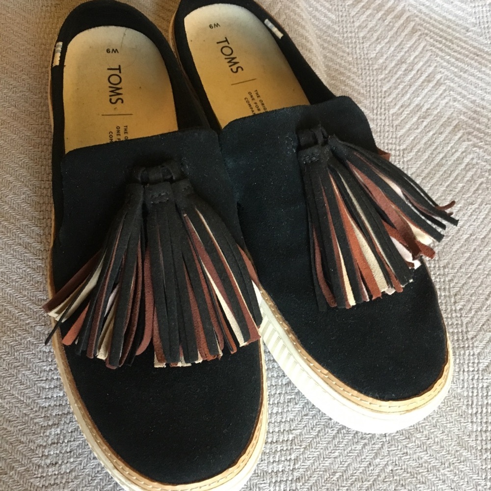 Toms Tassel Slip Ons